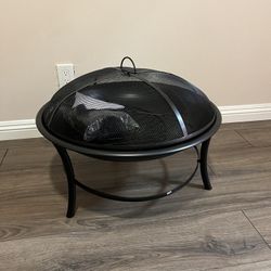 Wood Burning Fire Pit, Black