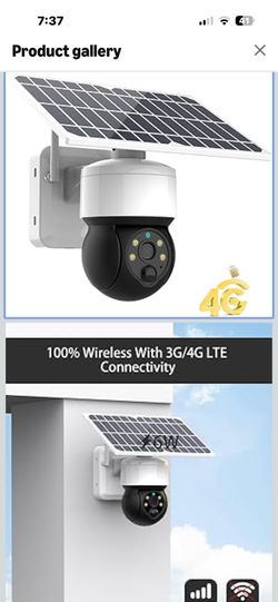Brand New Wireless Solar Outdoor 3G/4G LTE Cellular Security Camera 2K HD Color Night Vision,2-Way Talk,Pan Tilt,PIR Motion Sensor(No WiFi Needed)