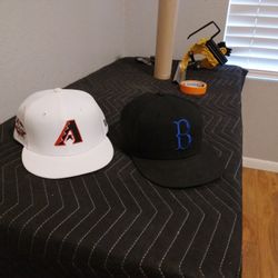 Almost New (New Era) Fitted Hats Size 7 1/2 