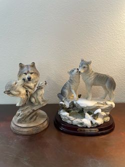 Vintage Wolf Figurines