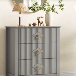 27.5” Wide 3 Drawer Wooden Dresser BRAND NEW