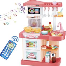 NIB- Kitchen Play Set For Kids Pretend Playset Baker Cooking Toy Toddler Girls Boys