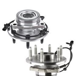 515036 Front Wheel Hub Bearing Assembly w/ABS Compatible for 1 Chevrolet Silverado 1500 4WD & GMC Sierra 1500 4WD Compatible with 00-06 GMC Yu