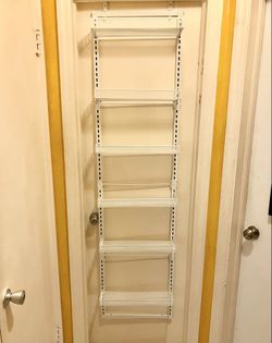 6 Tier Over the Door Pantry/BR Storage: 17”W x 6”D x 67”H