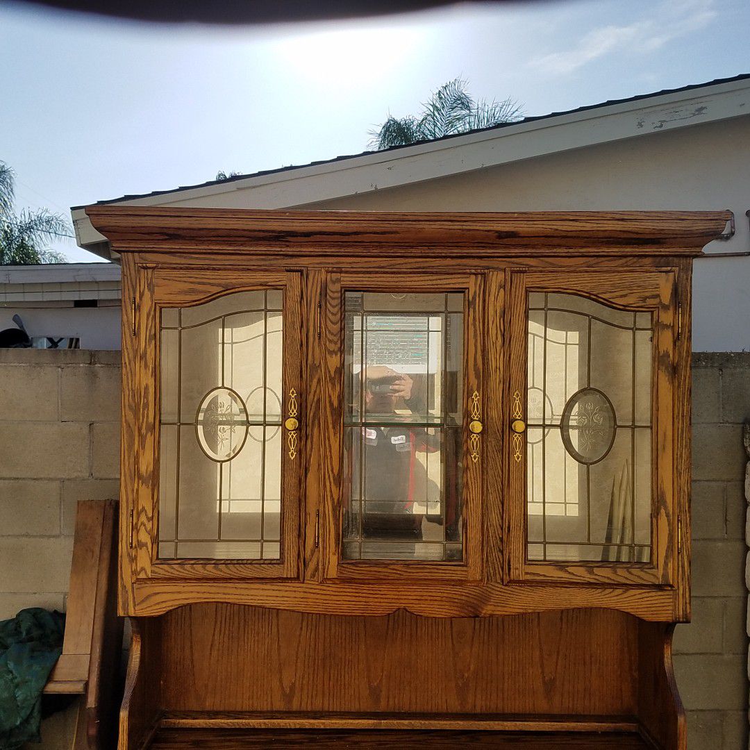 Antique Claw Foot China Cabinet