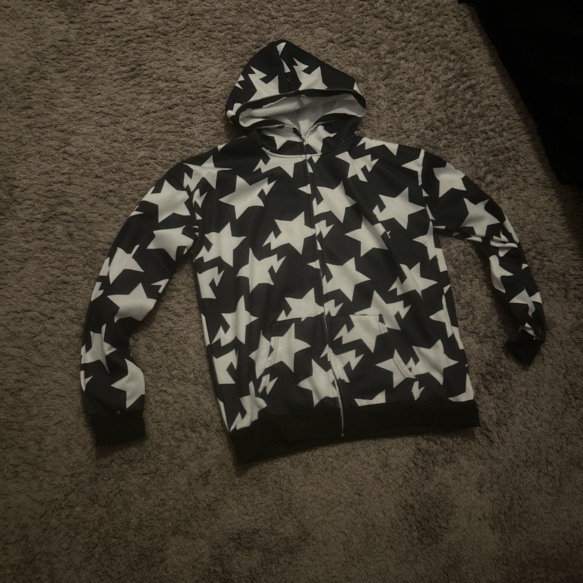 Bape Star Zip Up Size Small Fit Big