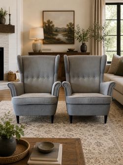 Pair of IKEA Strandmon Wing Chairs