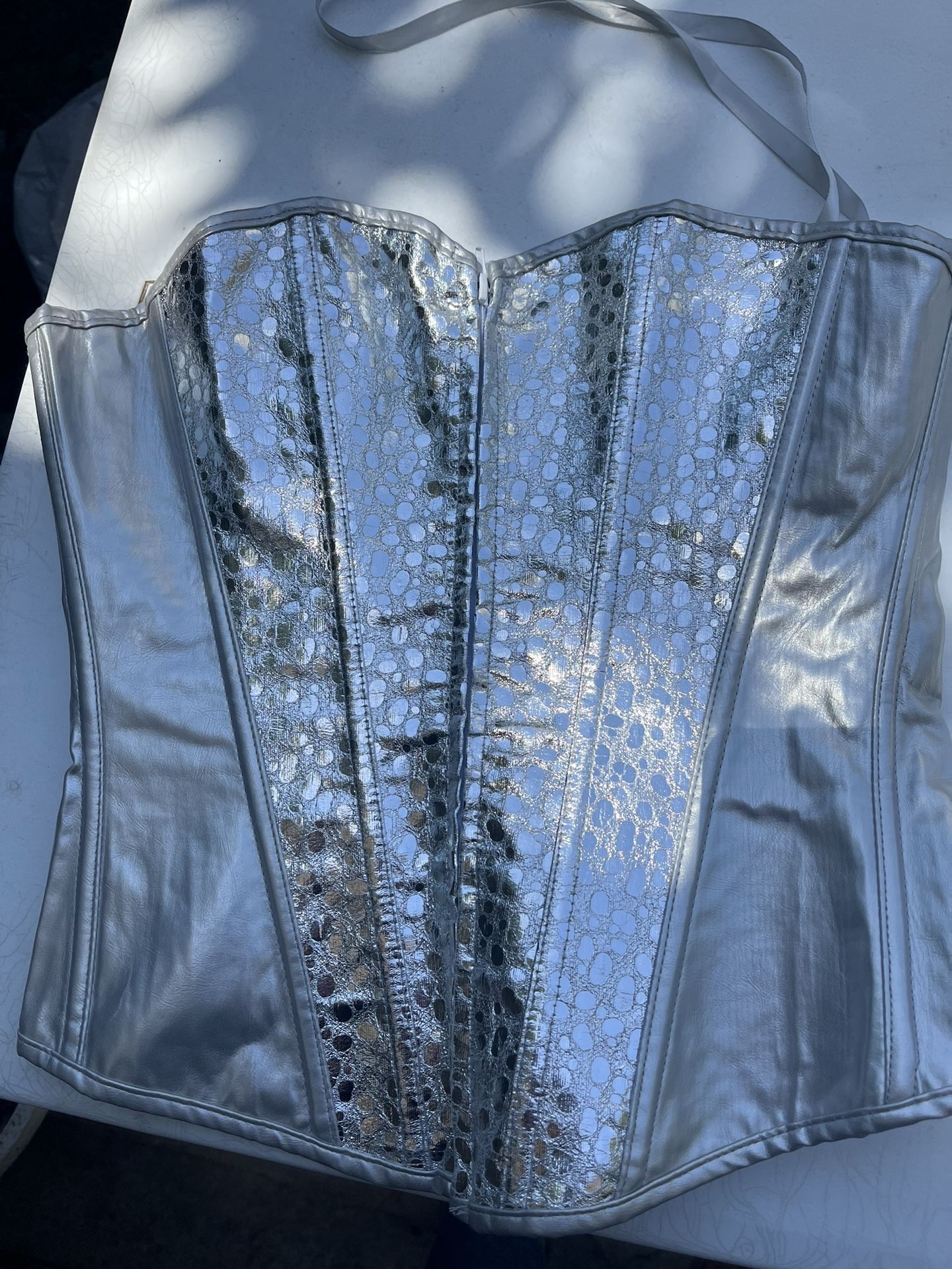 Silver Bustier