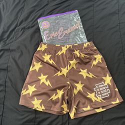 Eric Emanuel x BAPE Miami Basic Short 'Brown/Yellow'