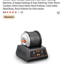 Rock Tumbler Machine, 4 lbs Rock