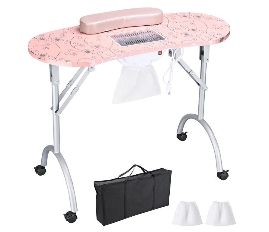 Byootique Binder Makeup Bag with Brush Holders & Pouches (Color: Pink) - Makeup Case Organizer - Independence Day Sale