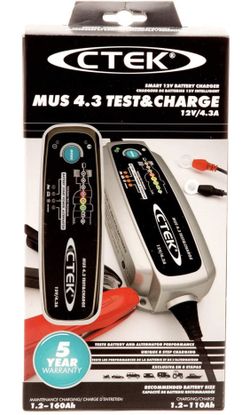 Ctek (56-956) silver mus 4.3 test and charger 12 volt