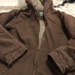 Boys Heavy Duty Brown Coat 