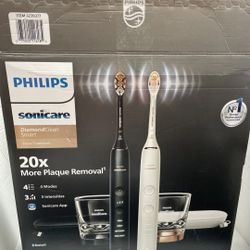 Philips Sonicare DiamondClean Smart Electric Rechargeable Toothbrush, 2-pack