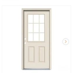 36" Steel Prehung Exterior Door, No Glass