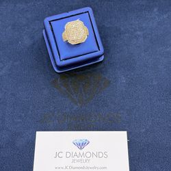 Ring Men Gold Diamonds Real 