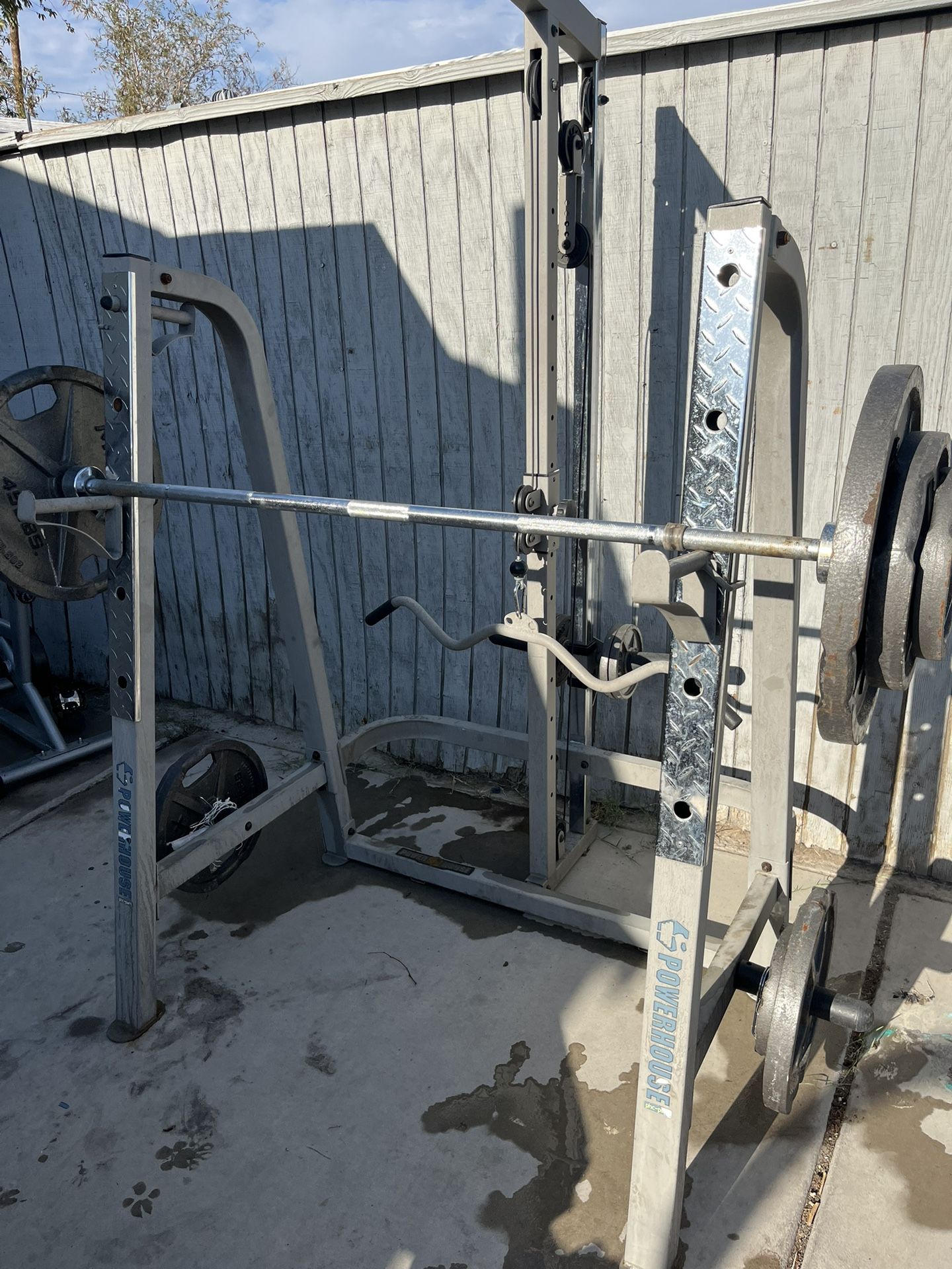 Squat Rack With Weights