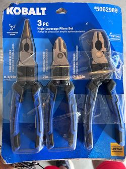 Kobalt 3 piece High Leverage Pliers Set