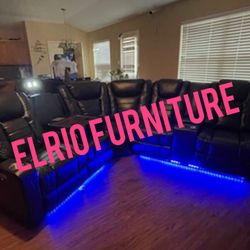 Furniture  Sectional leather LED