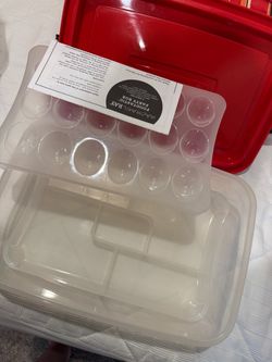 Rachael Ray Foodtastic Party Box 5-Piece Insulated Travel Tote Set - Red