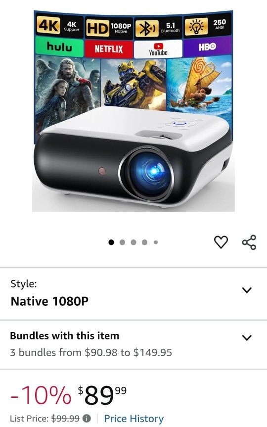 LED Projector ( Brand New, Never Used ) For $50