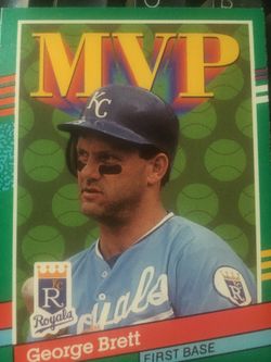 Baseball card George Brett Royals