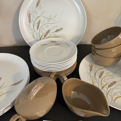 Whispering Wheat Melmac Dinnerware For 6 for Sale in New Lenox, IL