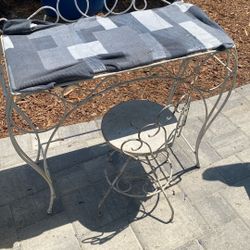 Antique Makeup Table & Chair