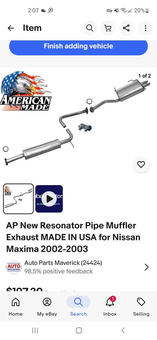 Exhaust System 02-03 Nissan Maxima 