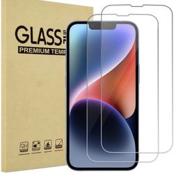 ProCase 2 Pack Screen Protector for iPhone 14 / iPhone 13 / iPhone 13 Pro 6.1 Inch, Tempered Glass Screen Film Guard for iPhone 14 2022 / iPhone 13/13
