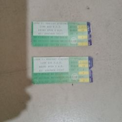 Two JFK LIVE AID TICKETS