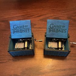 2 game of thrones music boxes. Both are brand new in the boxes. 