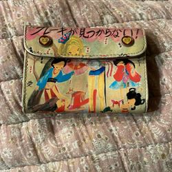 Harajuku Lovers Watercolors Wallet L.A.M.B. Gwen Stefani $85 Obo 