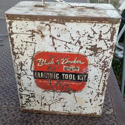 Vintage 1940s/50s Black & Decker Utility Electric Tool Metal Case