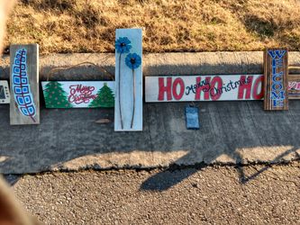 Wooden signs