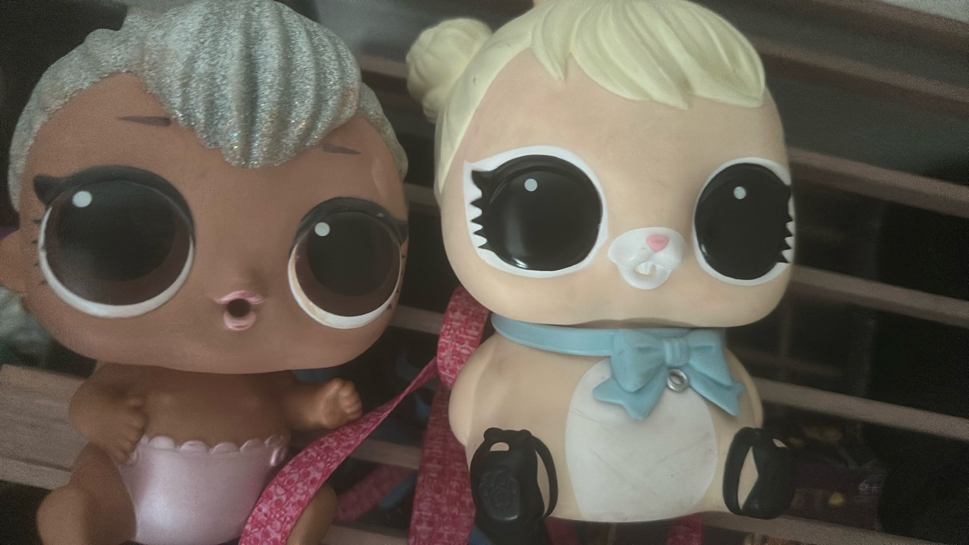 LOL Ooh Lala Baby Surprise & LOL Surprise Biggie Pet Bank Doll Backpack