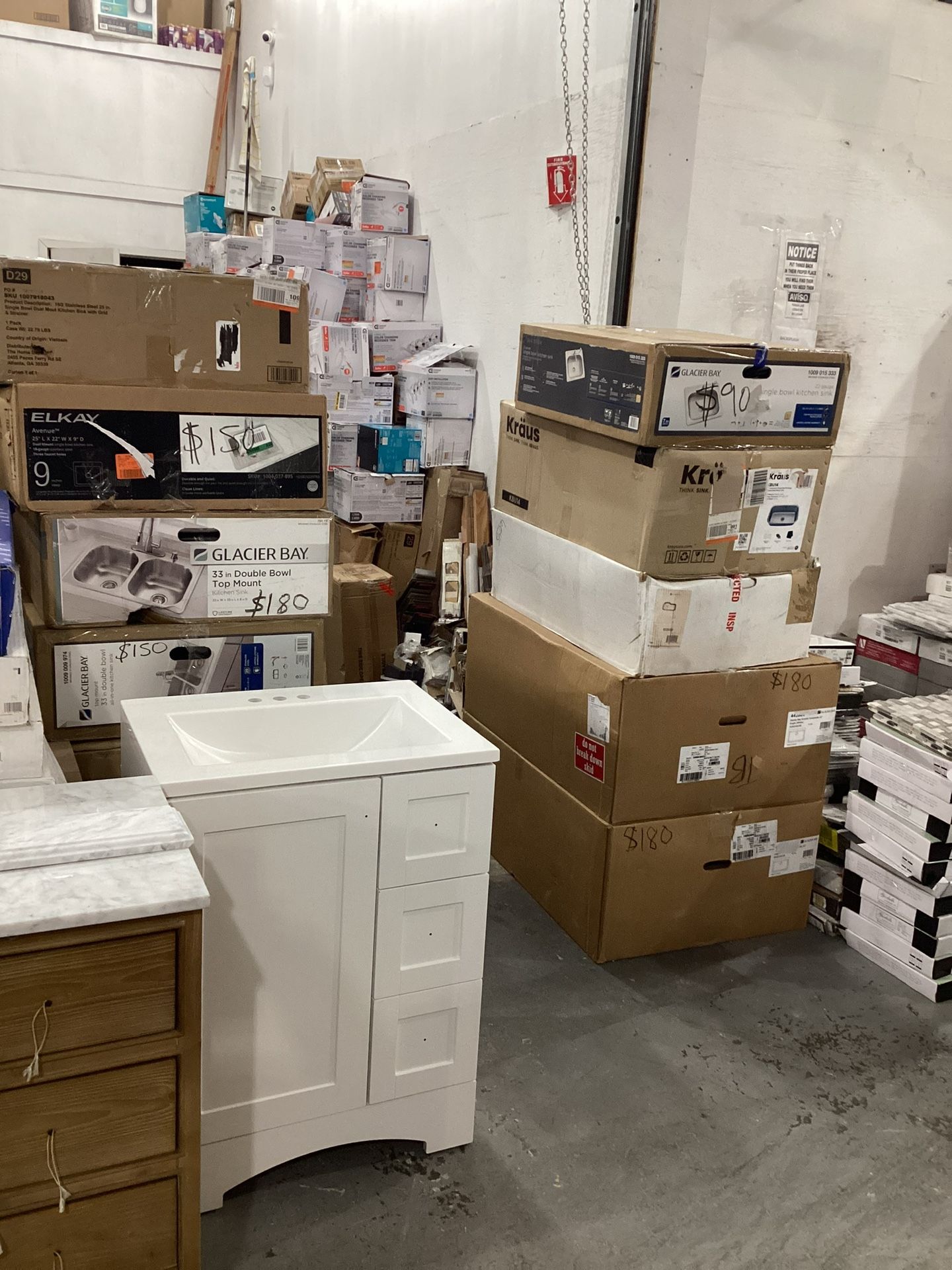Vanities, Faucets, A/C Units,$50 $850
