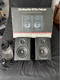 M-Audio Studiophile BX5a Deluxe Studio Monitor Speakers (PAIR! TESTED)