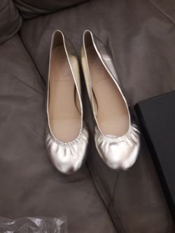J Crew gold dress flats size 8 1/2