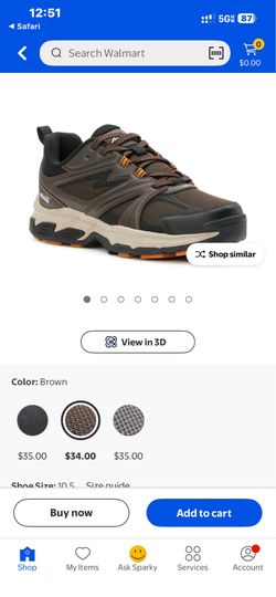 Avia Men's Talus Rugged Walking Shoes brown