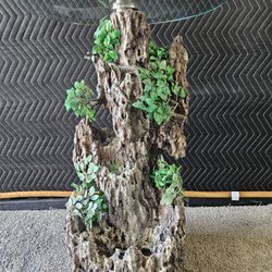 Artificial Stone Waterfall Fountain, With Glass Tabletop