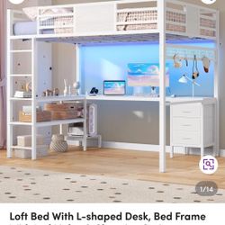 Brand New White Loft Bed $300
