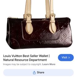Louis Vuitton ROSEWOOD PATENT LEATHER HANDBAG 
