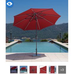 Sunvilla 10' Round Solar LED Market Umbrella Red NEW for Sale in Conroe, TX - OfferUp Sunvilla 10' Round Solar LED Market Umbrella Red NEW for Sale in Conroe, TX - OfferUp