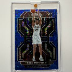 2021-22 RARE Panini Prizm Trey Murphy III Fast Break Blue Rookie /150 #288 RC