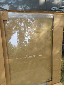 46 1/4 by 40 1/4 clr annealed seamed glass