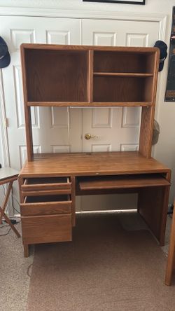 Desk hutch and printer table