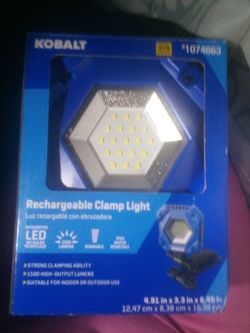 Kobalt rechargeable clamp flashlight