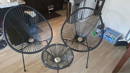 Acapulco Chair Set with Side Table