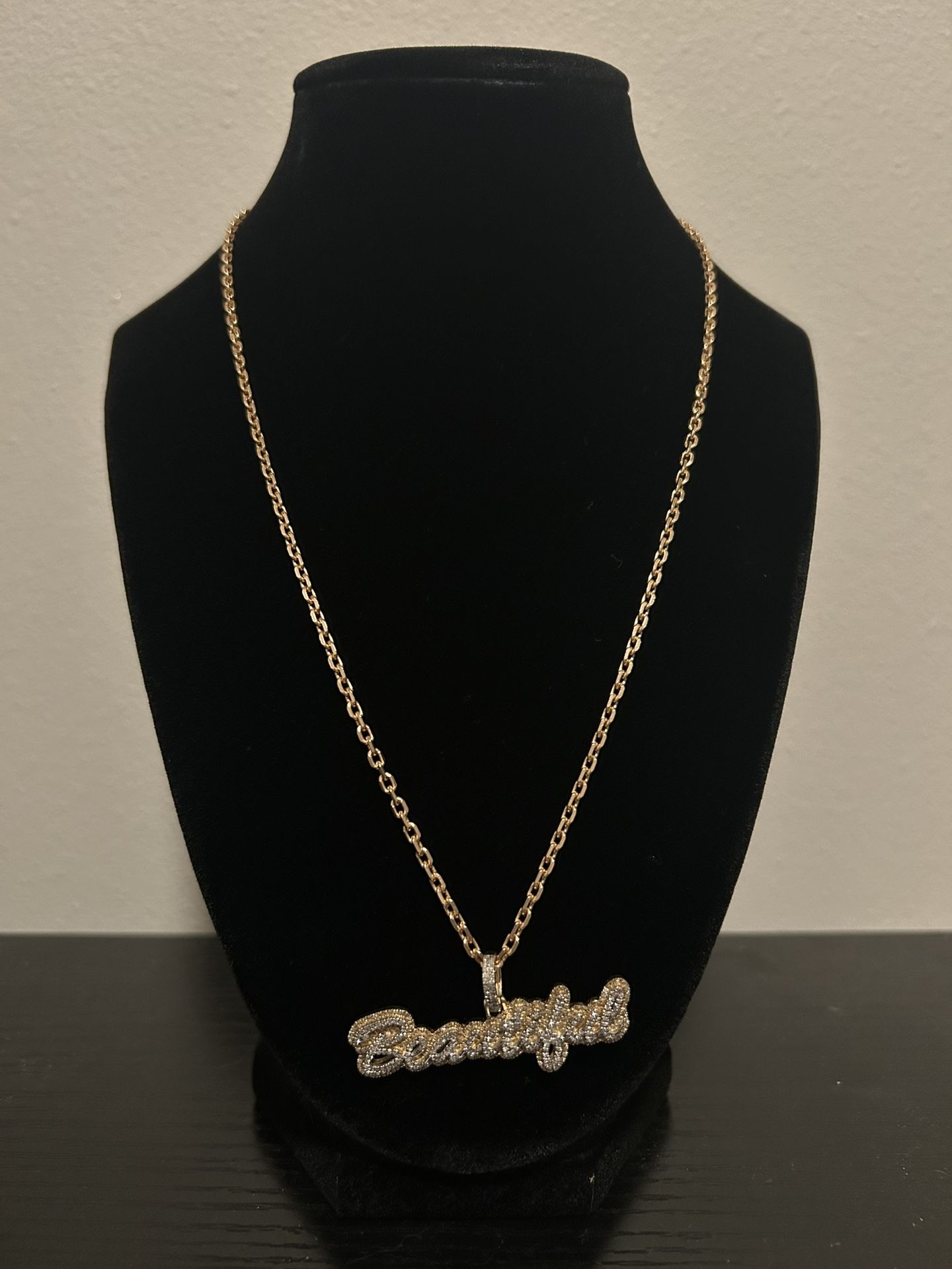 CUSTOM “BEAUTIFUL” PENDANT
